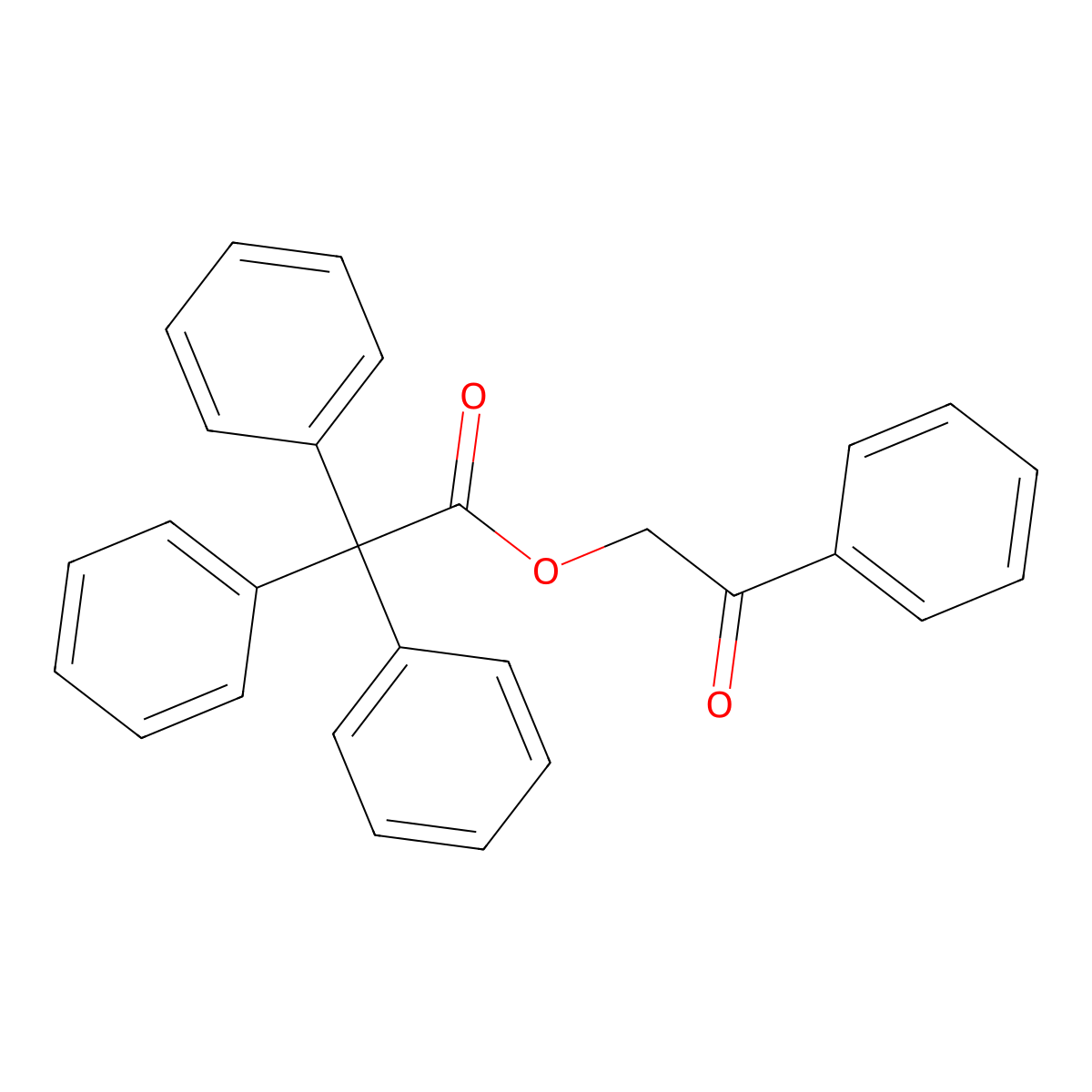 Phenacyl 2,2,2-triphenylacetate molecular structure, CAS 356082-52-5