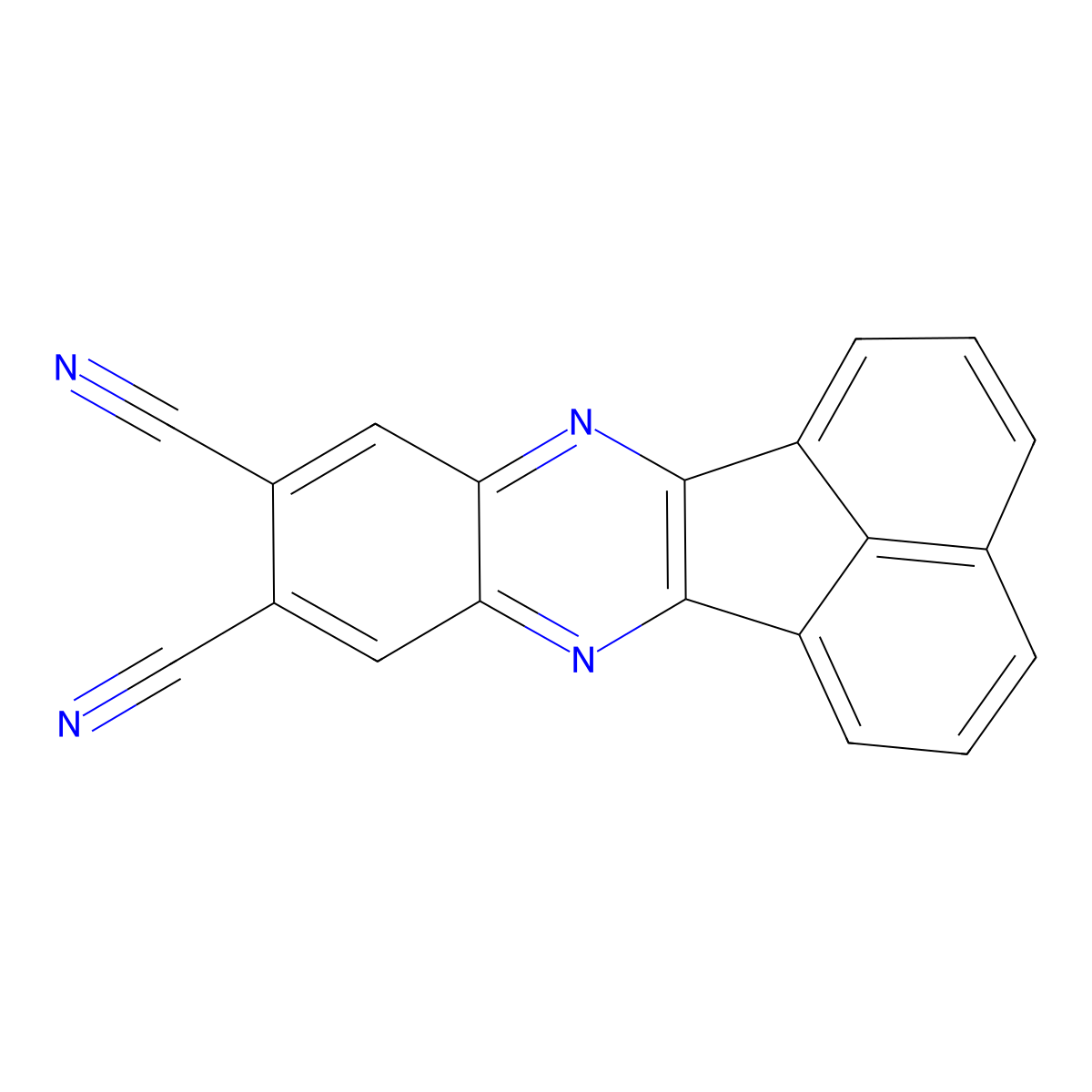 Acenaphtho[1,2-b]quinoxaline-9,10-dicarbonitrile molecular structure, CAS 356083-35-7