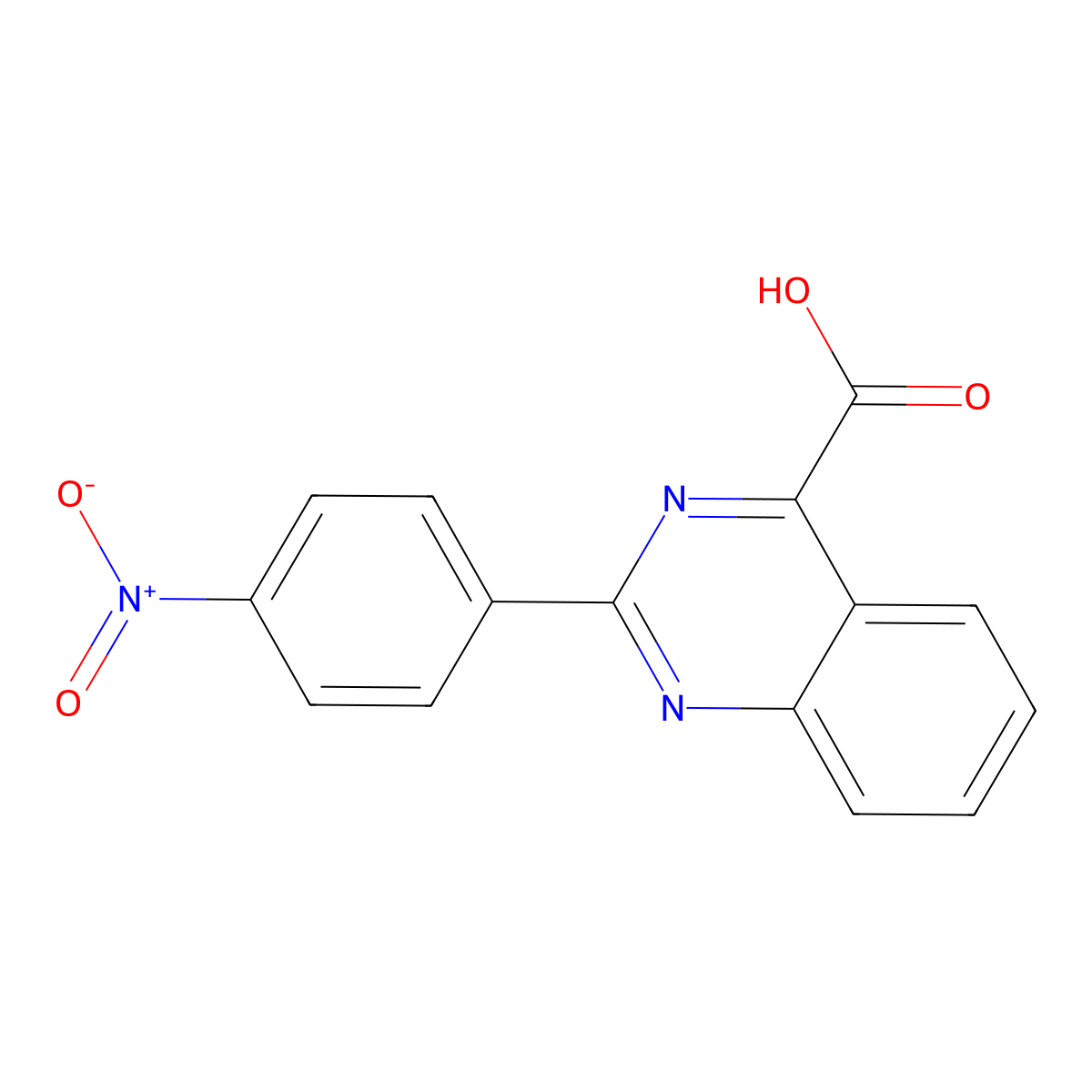 2-(4-nitrophenyl)quinazoline-4-carboxylic Acid molecular structure, CAS 356084-07-6