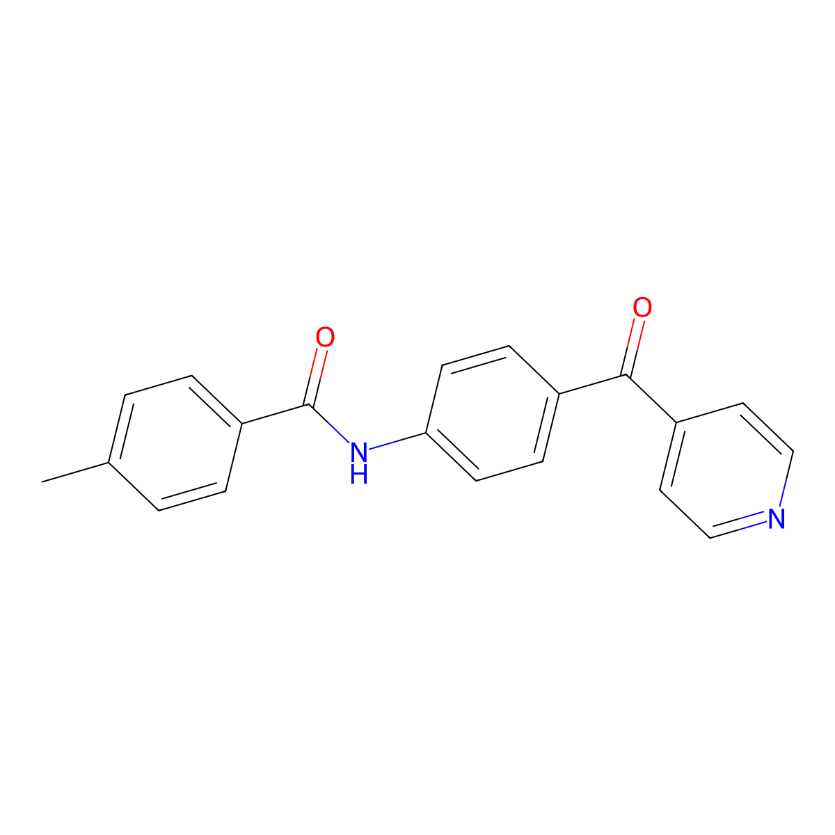 N-(4-Isonicotinoylphenyl)-4-methylbenzamide molecular structure, CAS 356084-42-9