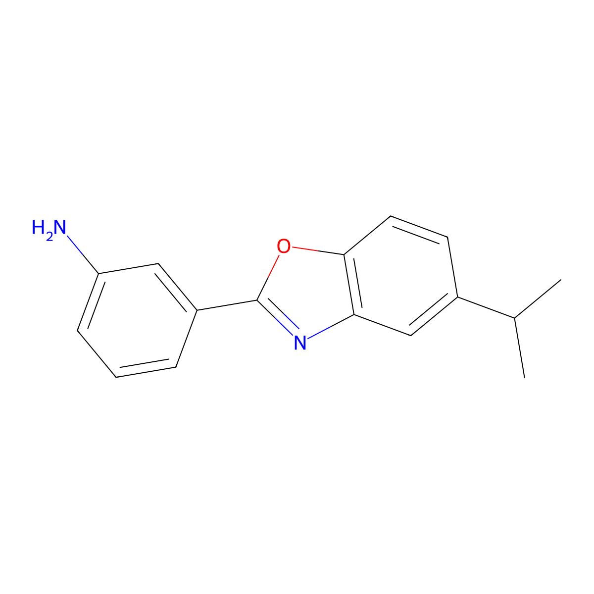 3-(5-Isopropylbenzo[d]oxazol-2-yl)aniline molecular structure, CAS 356085-09-1