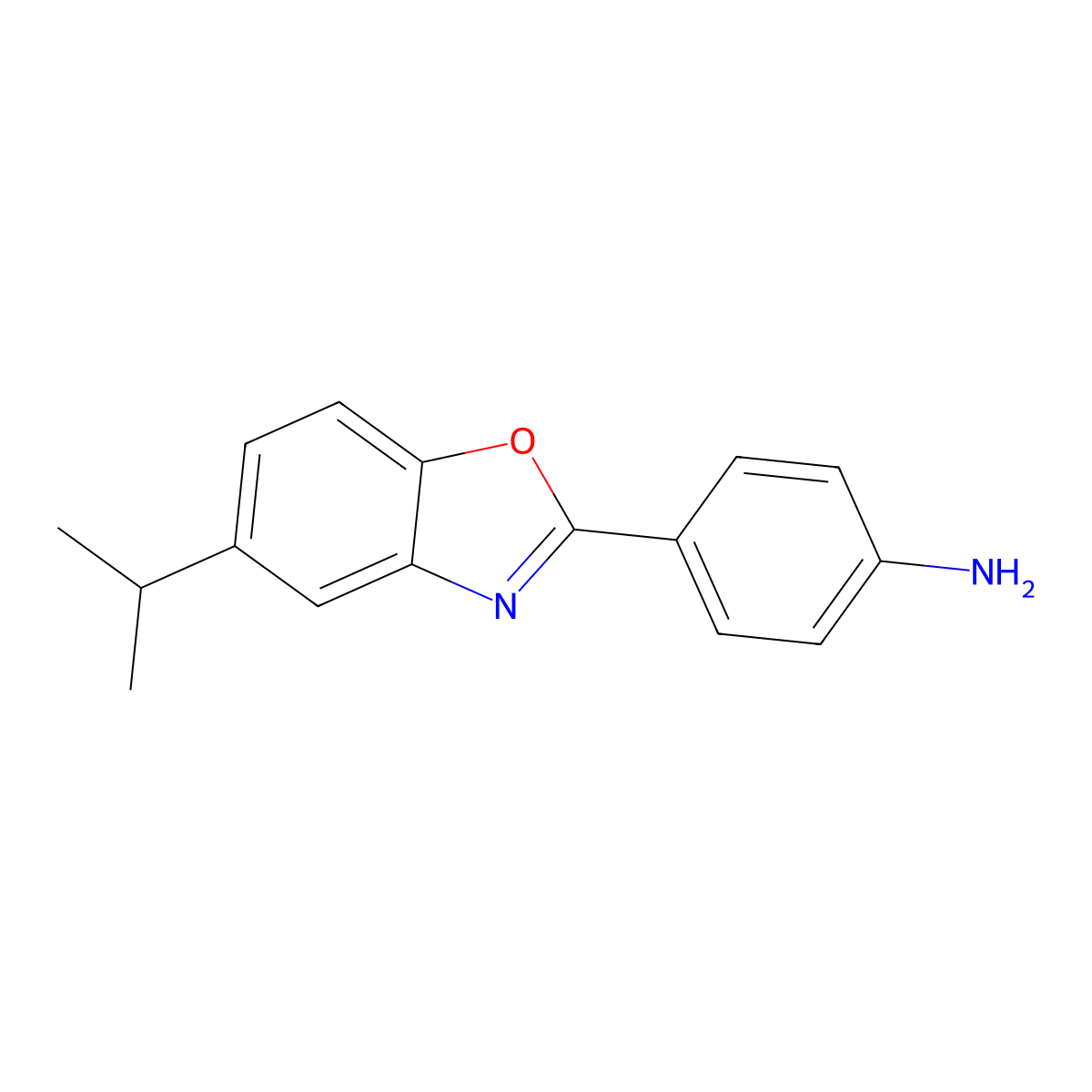 4-(5-Isopropylbenzo[d]oxazol-2-yl)aniline molecular structure, CAS 356085-12-6