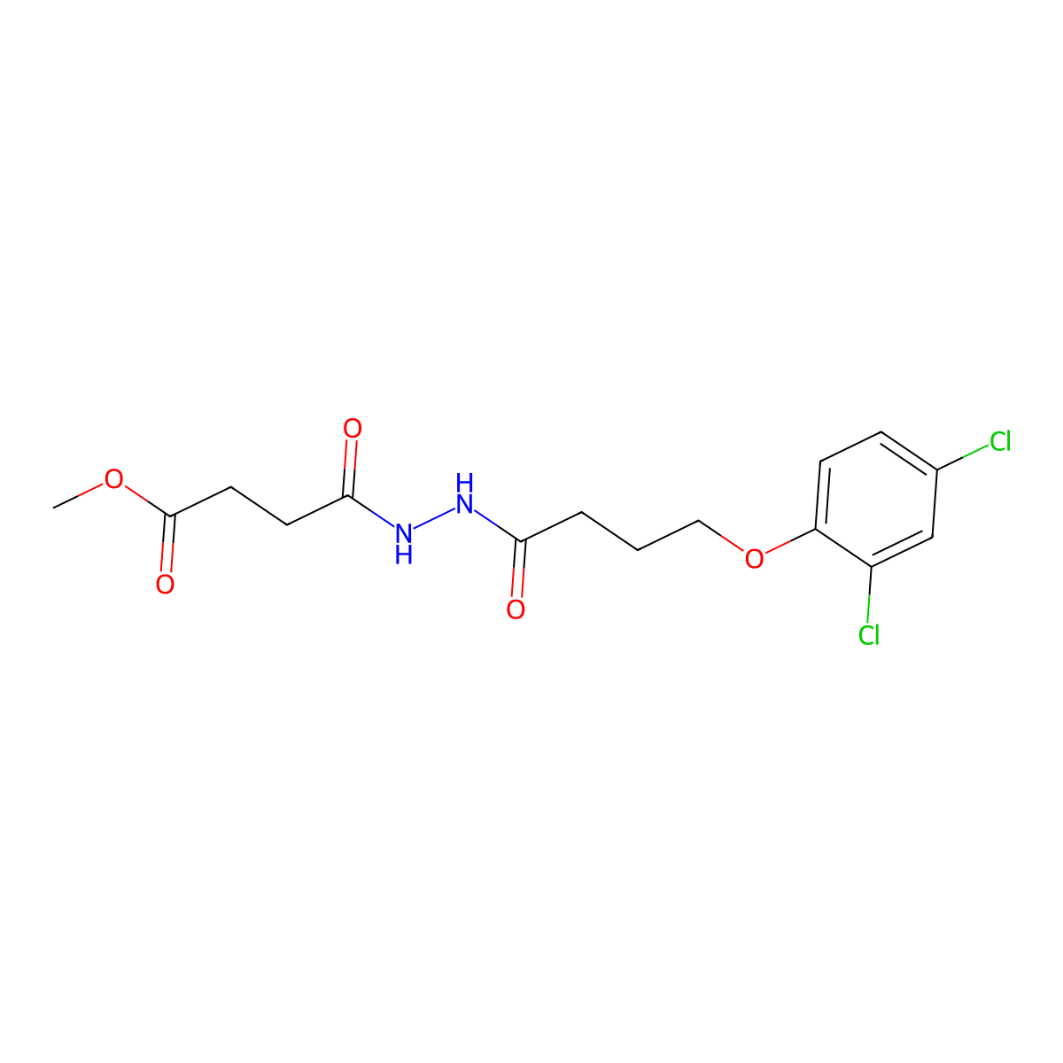 Methyl 4-{2-[4-(2,4-dichlorophenoxy)butanoyl]hydrazino}-4-oxobutanoate molecular structure, CAS 356085-75-1