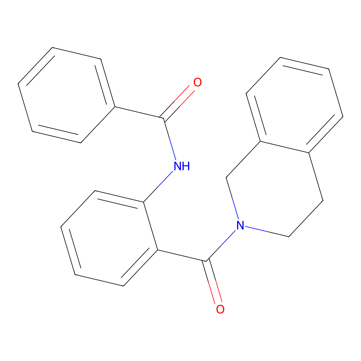 N-[2-(3,4-dihydro-1H-isoquinoline-2-carbonyl)phenyl]benzamide molecular structure, CAS 356086-03-8