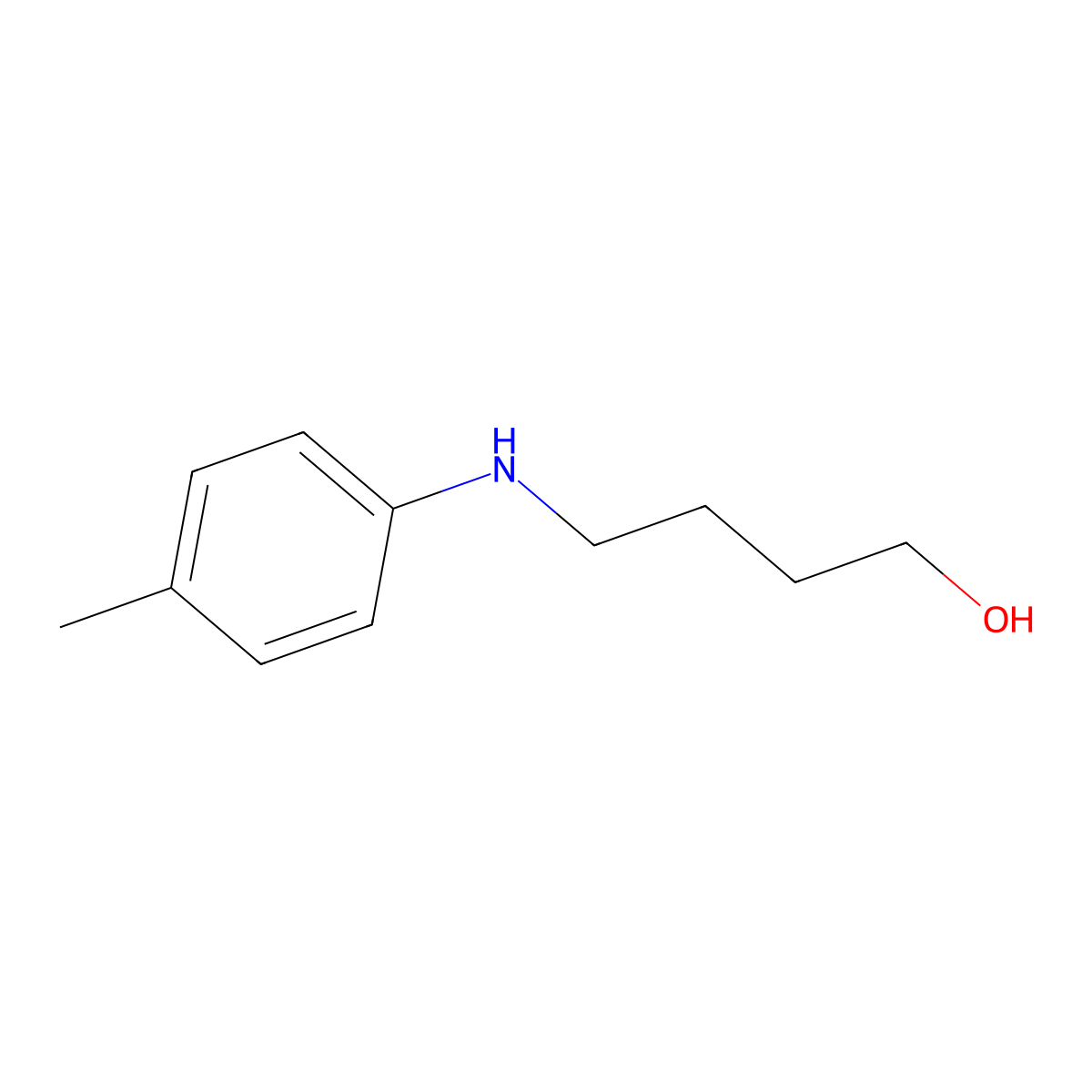 4-[(4-Methylphenyl)amino]butan-1-ol molecular structure, CAS 356086-86-7