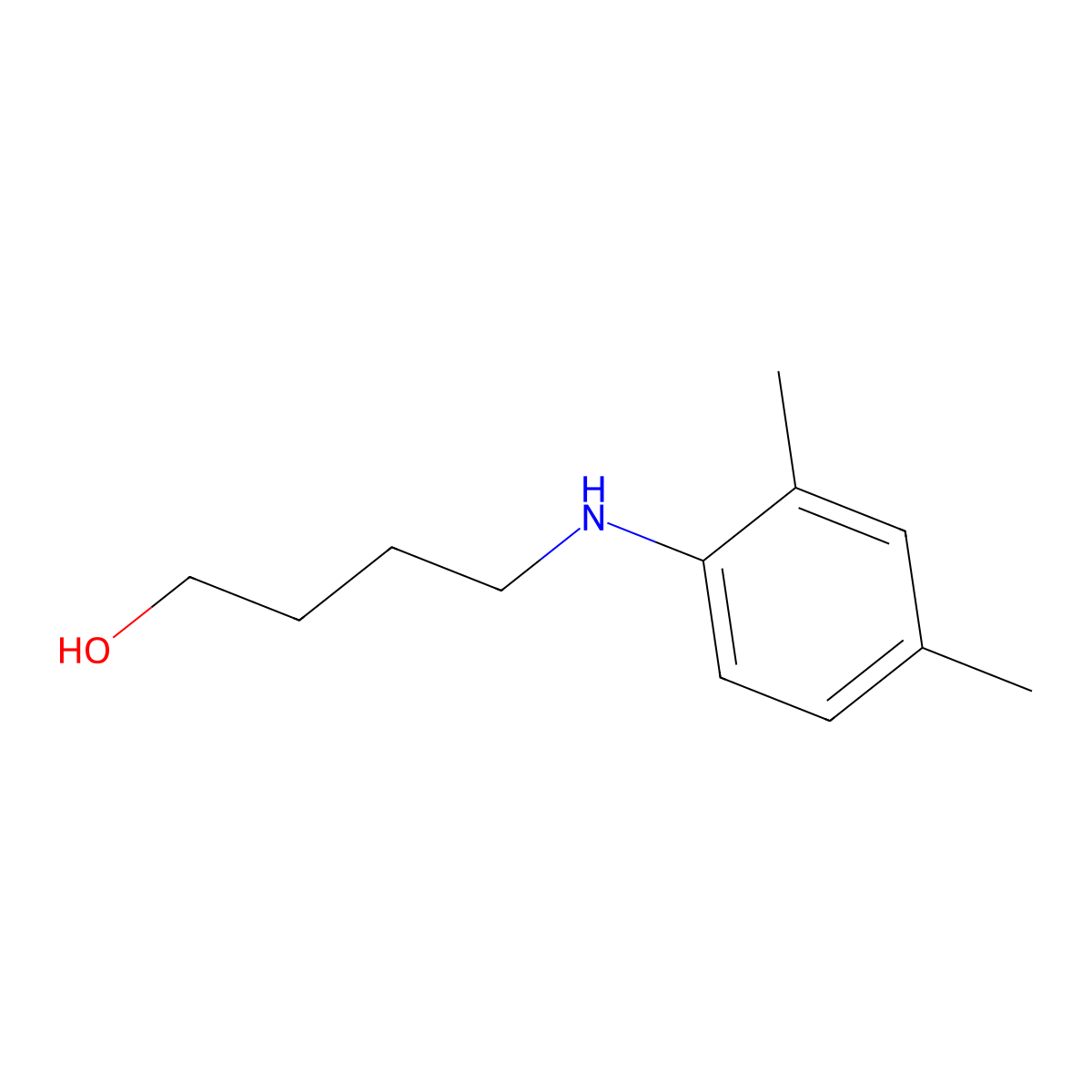 4-(2,4-Dimethyl-phenylamino)-butan-1-ol molecular structure, CAS 356086-89-0