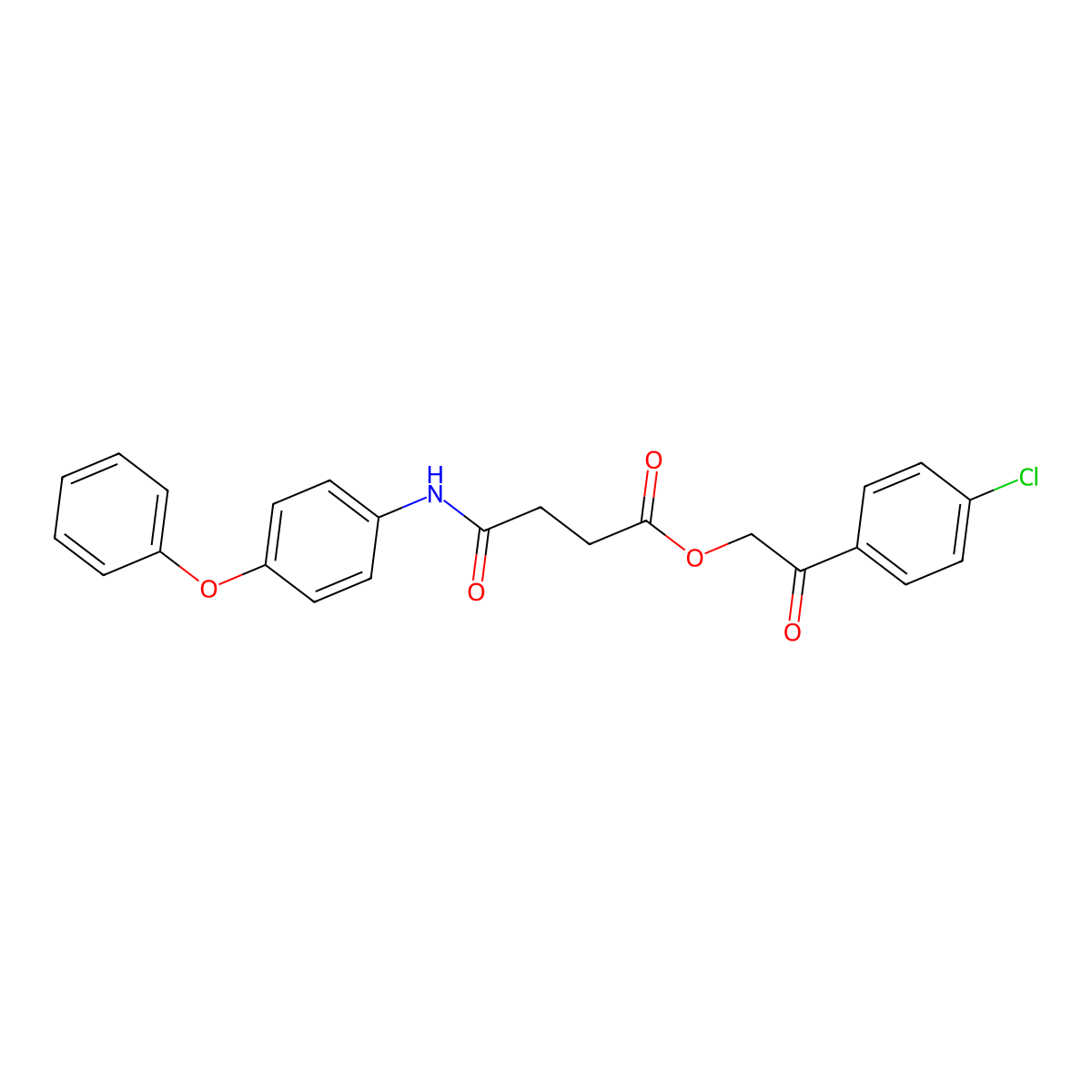 [2-(4-Chlorophenyl)-2-oxoethyl] 4-oxo-4-(4-phenoxyanilino)butanoate molecular structure, CAS 356089-99-1