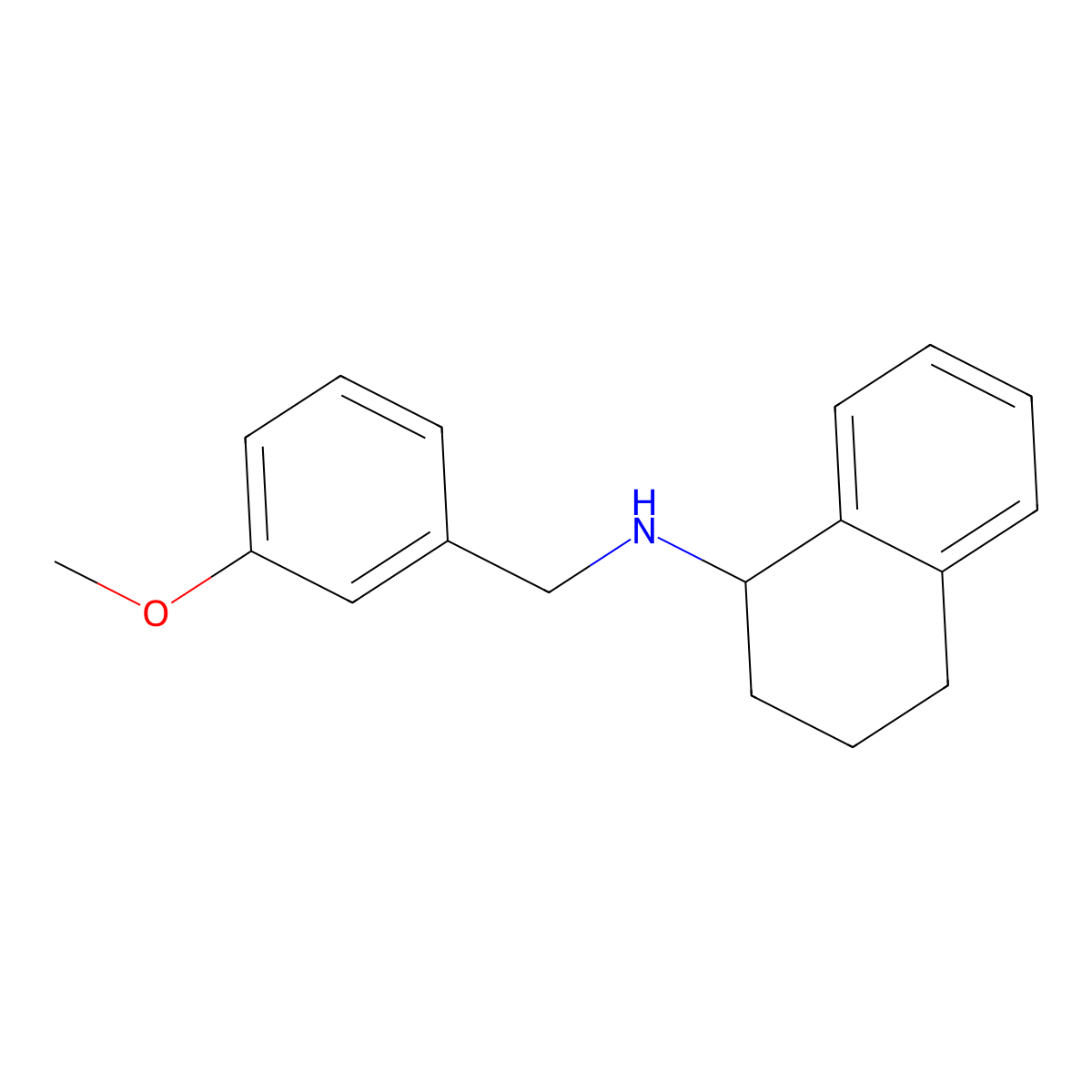 (3-Methoxybenzyl)1,2,3,4-tetrahydronaphthalen-1-ylamine molecular structure, CAS 356092-08-5