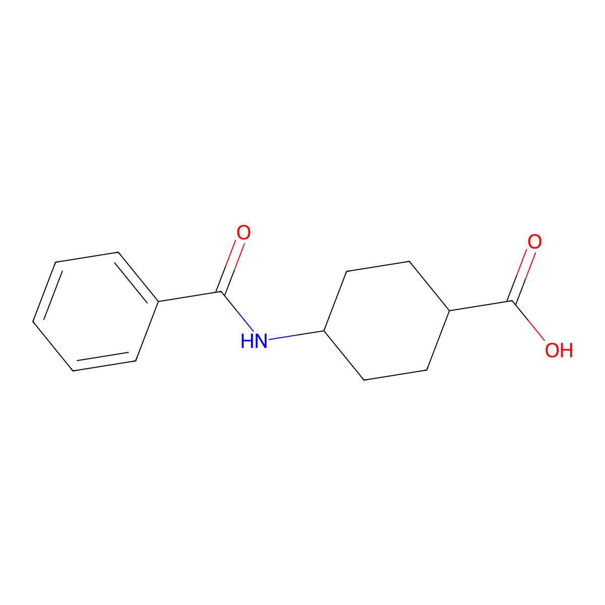 4-benzamidocyclohexane-1-carboxylic Acid molecular structure, CAS 356092-60-9