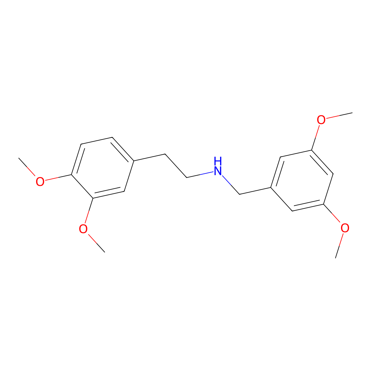 N-(3,5-dimethoxybenzyl)-2-(3,4-dimethoxyphenyl)ethanamine molecular structure, CAS 356092-63-2