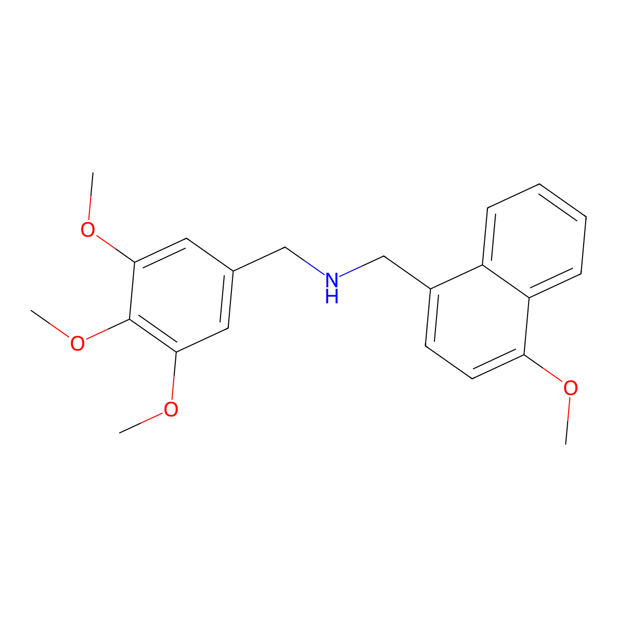 1-(4-methoxynaphthalen-1-yl)-N-[(3,4,5-trimethoxyphenyl)methyl]methanamine molecular structure, CAS 356092-90-5