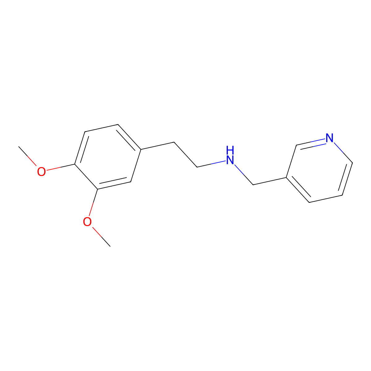 2-(3,4-dimethoxyphenyl)-N-(pyridin-3-ylmethyl)ethanamine molecular structure, CAS 356093-05-5