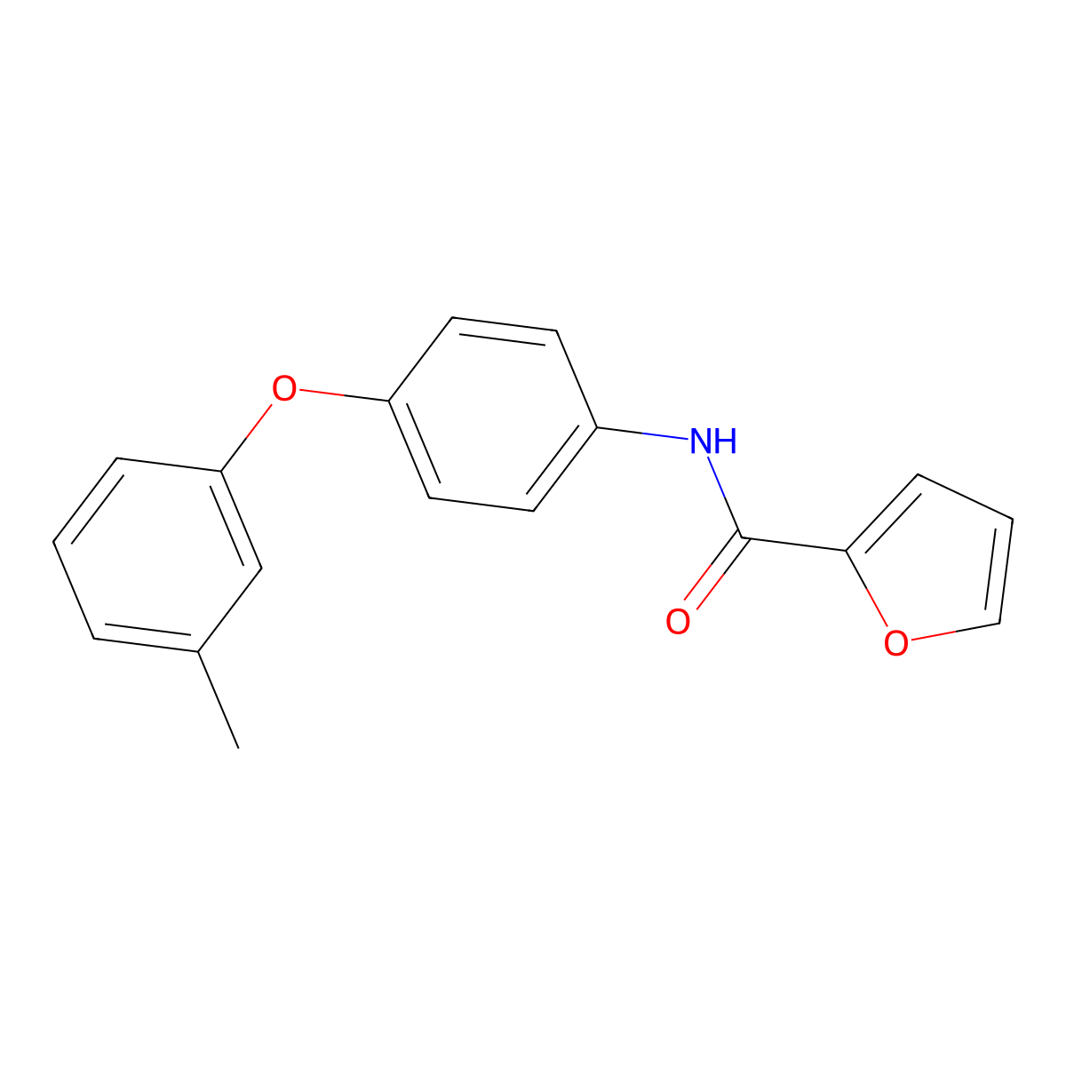 N-[4-(3-methylphenoxy)phenyl]furan-2-carboxamide molecular structure, CAS 356093-20-4
