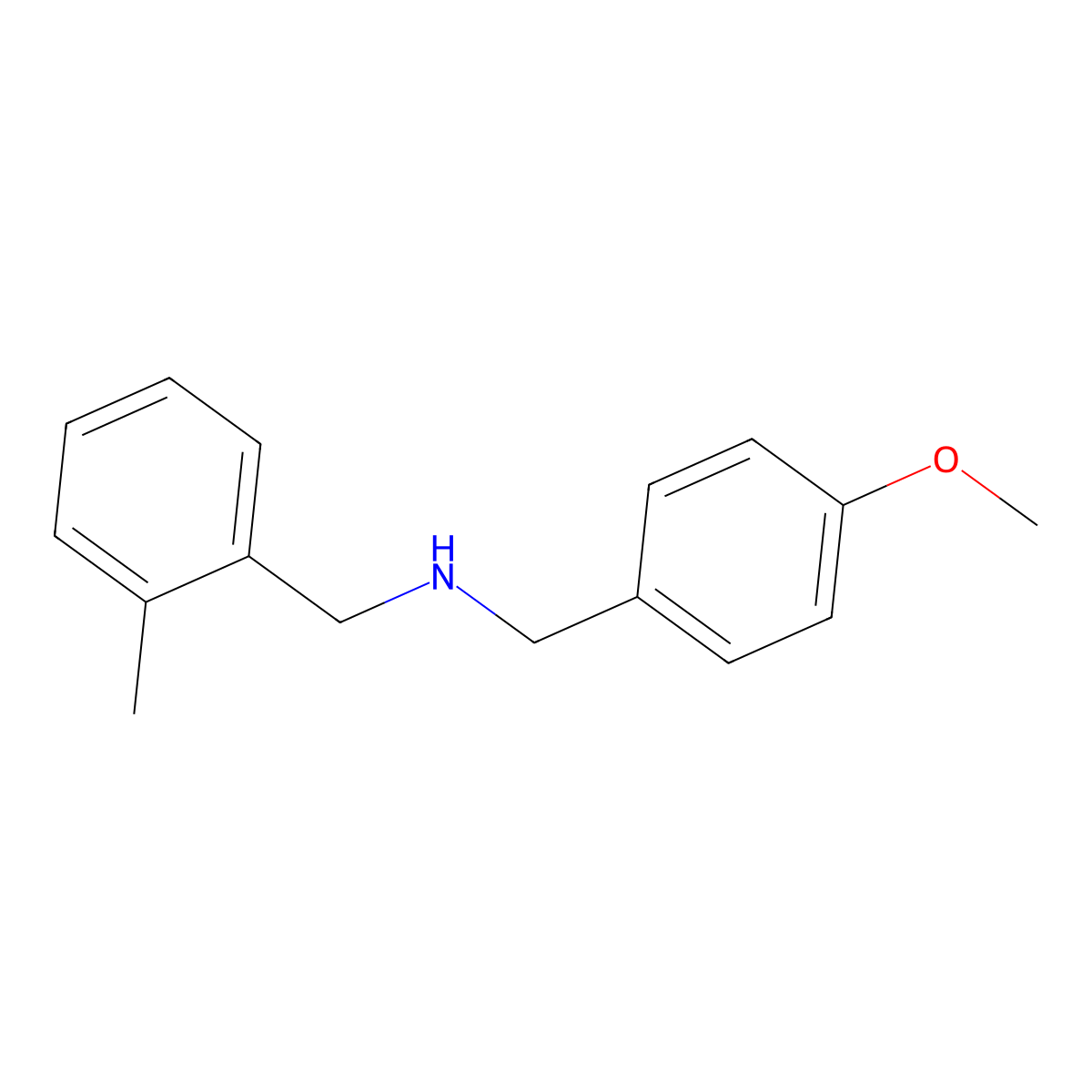 (4-Methoxy-benzyl)-(2-methyl-benzyl)-amine molecular structure, CAS 356093-22-6