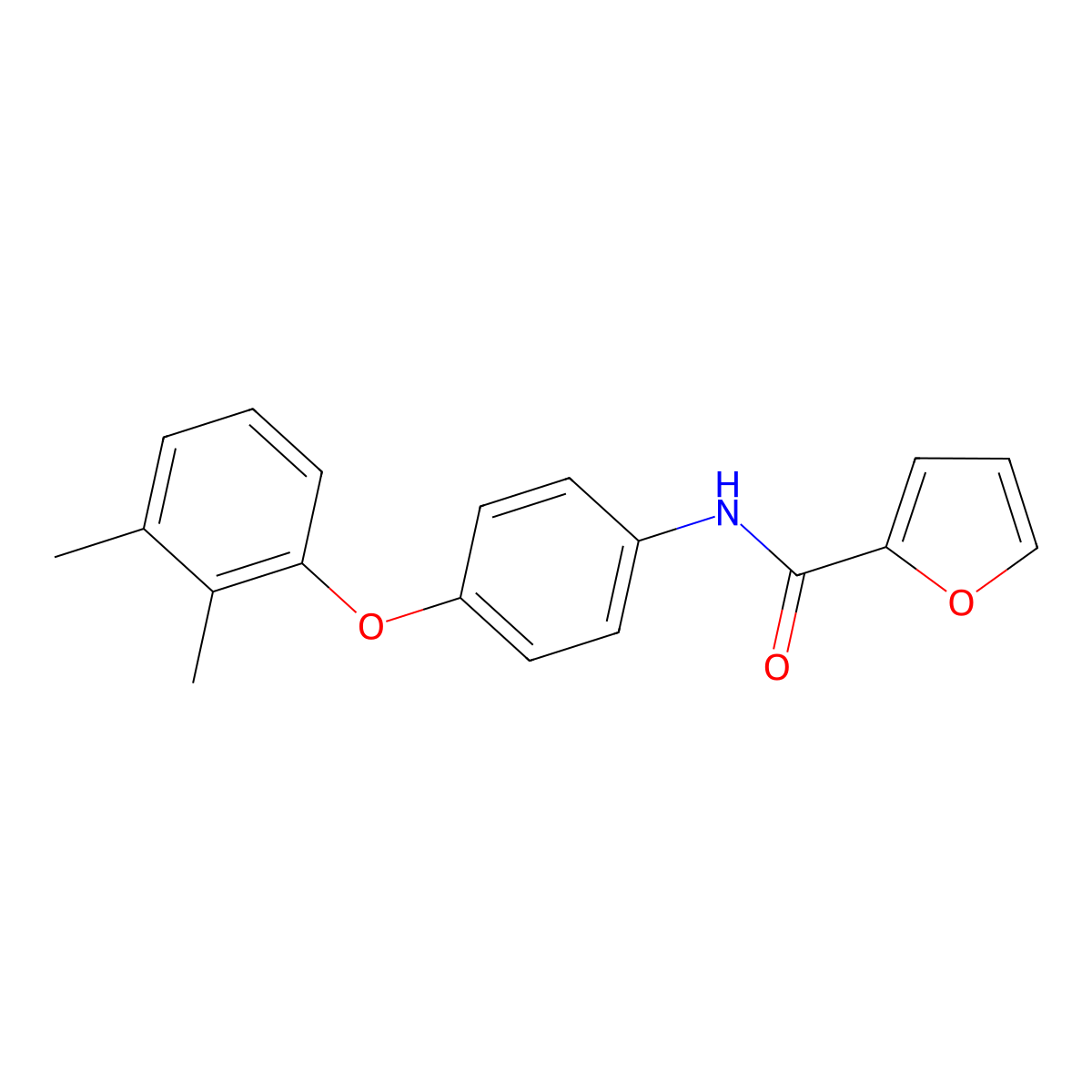 N-[4-(2,3-dimethylphenoxy)phenyl]furan-2-carboxamide molecular structure, CAS 356093-23-7
