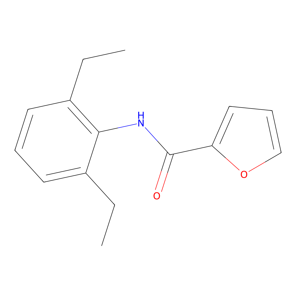 N-(2,6-diethylphenyl)furan-2-carboxamide molecular structure, CAS 356093-34-0
