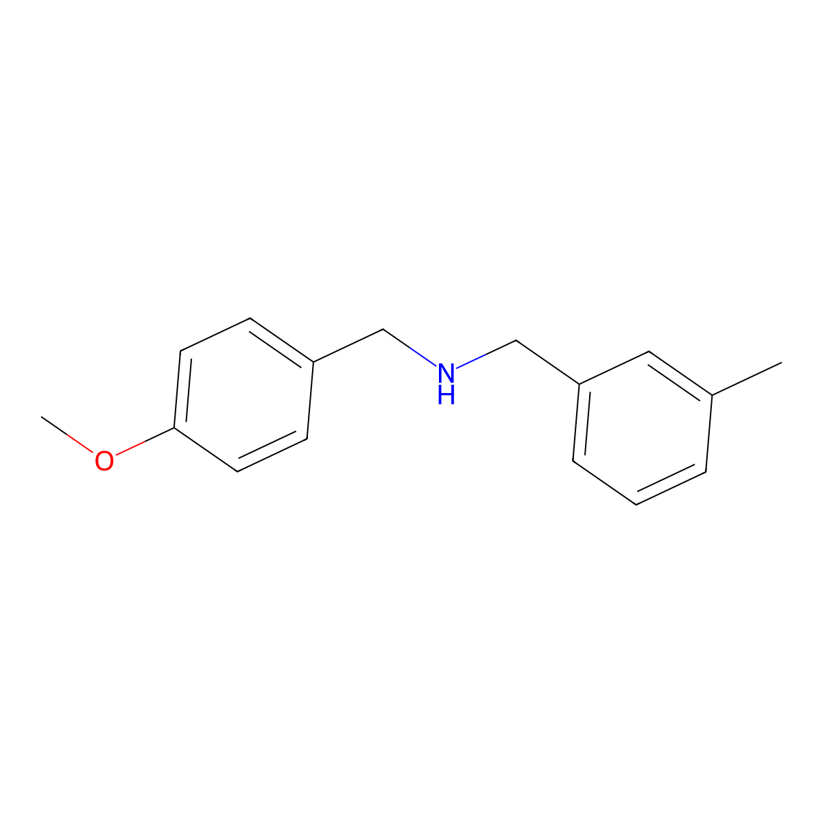 (4-Methoxybenzyl)(3-methylbenzyl)amine molecular structure, CAS 356093-95-3