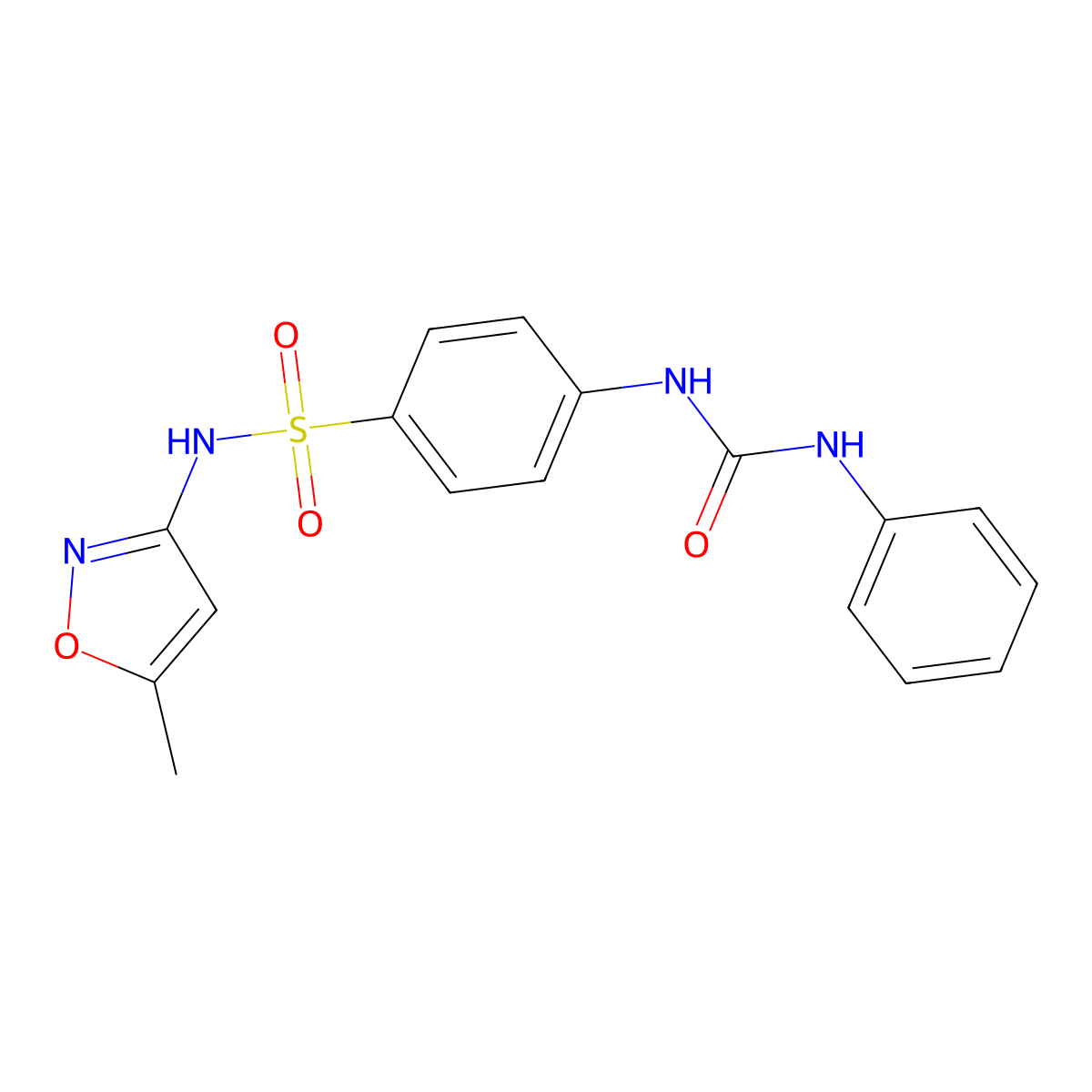 4-[(anilinocarbonyl)amino]-N-(5-methylisoxazol-3-yl)benzenesulfonamide molecular structure, CAS 356094-08-1