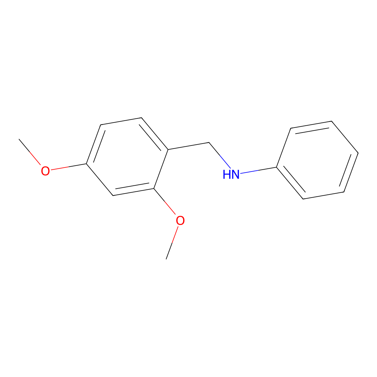 N-(2,4-dimethoxybenzyl)aniline molecular structure, CAS 356094-10-5