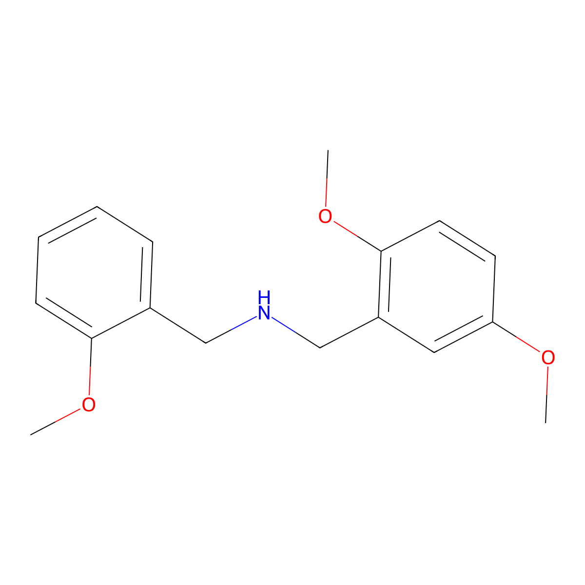(2,5-Dimethoxybenzyl)(2-methoxybenzyl)amine molecular structure, CAS 356094-36-5