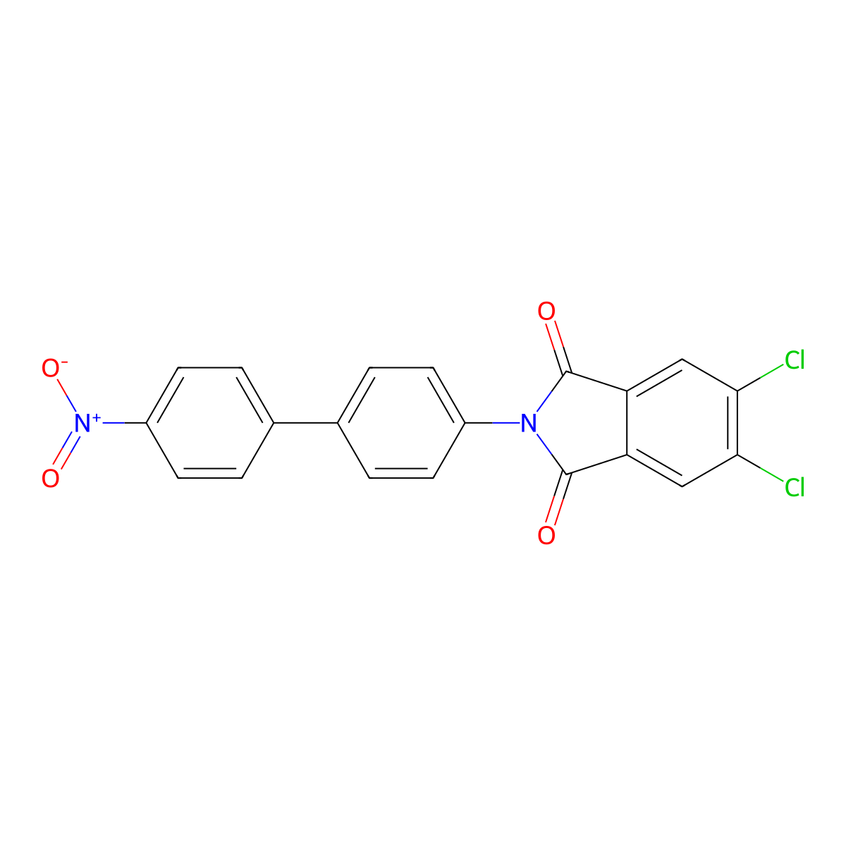 5,6-dichloro-2-{4'-nitro[1,1'-biphenyl]-4-yl}-1H-isoindole-1,3(2H)-dione molecular structure, CAS 356097-79-5