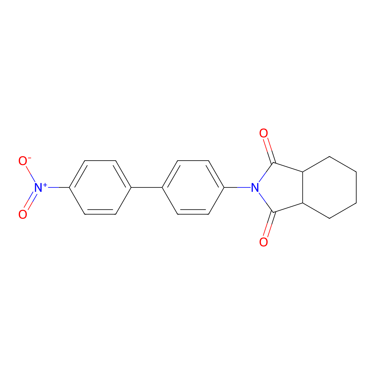 2-(4'-nitrobiphenyl-4-yl)hexahydro-1H-isoindole-1,3(2H)-dione molecular structure, CAS 356097-84-2