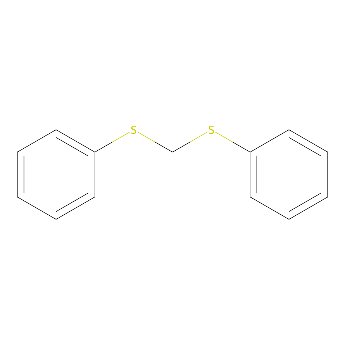 1,1'-(Methylenebis(thio))bis(benzene) molecular structure, CAS 3561-67-9