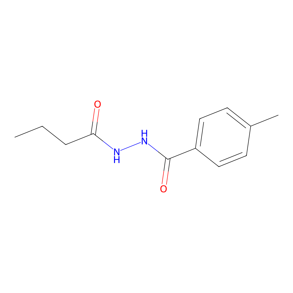 N'-butanoyl-4-methylbenzohydrazide molecular structure, CAS 356101-43-4
