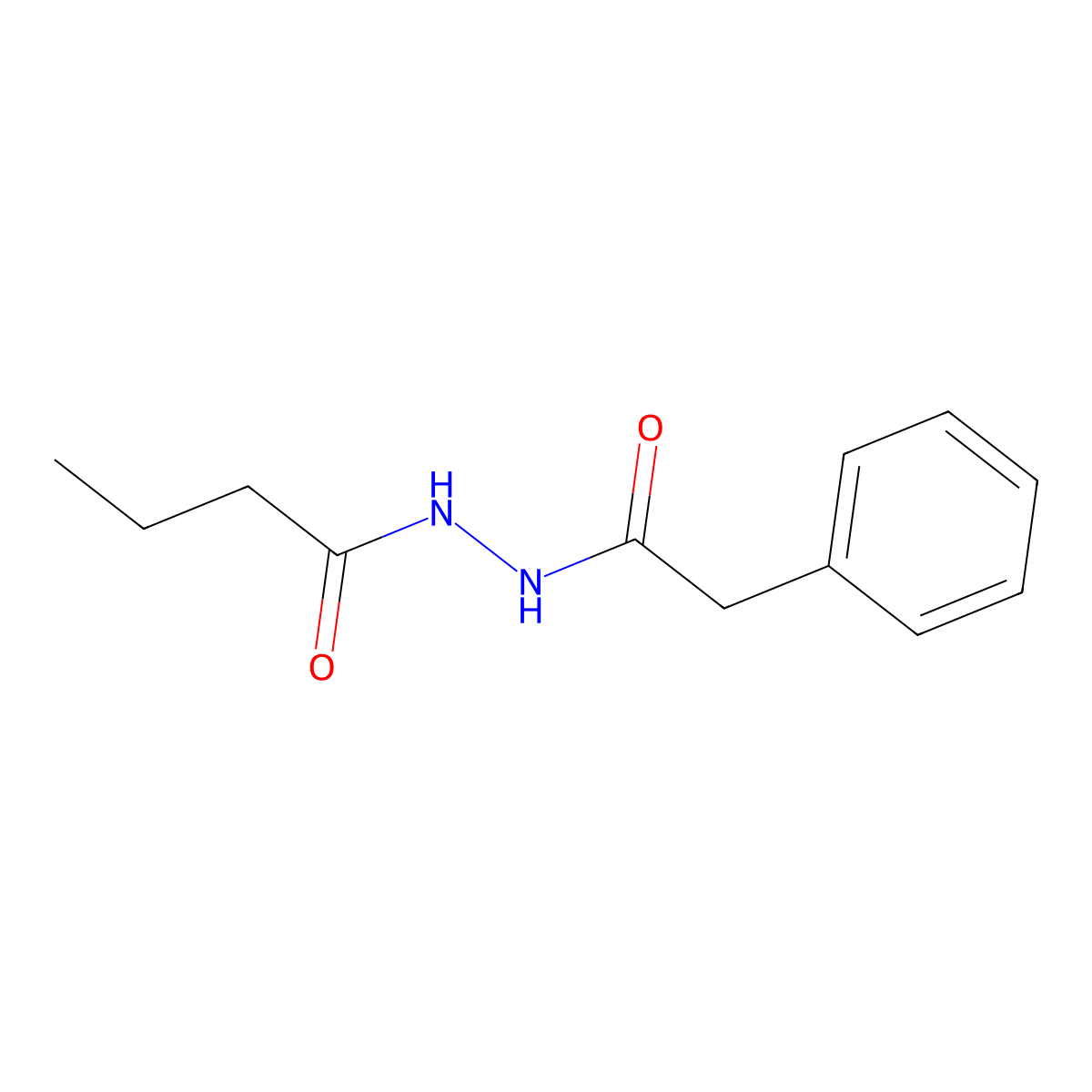 N'-(2-phenylacetyl)butanehydrazide molecular structure, CAS 356101-56-9