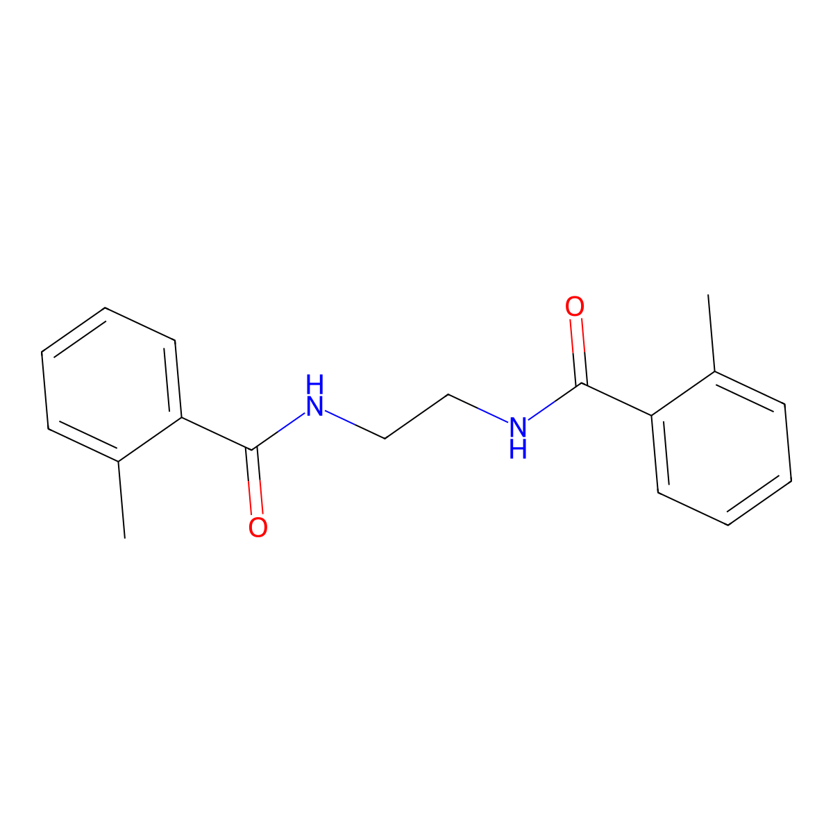 2-methyl-N-{2-[(2-methylbenzoyl)amino]ethyl}benzamide molecular structure, CAS 356104-45-5