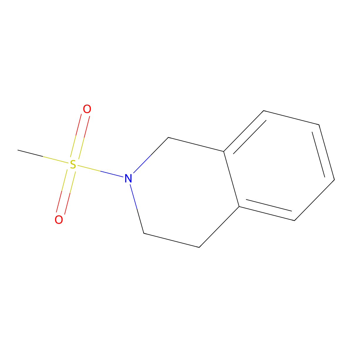 2-(Methylsulfonyl)-1,2,3,4-tetrahydroisoquinoline molecular structure, CAS 35612-82-9