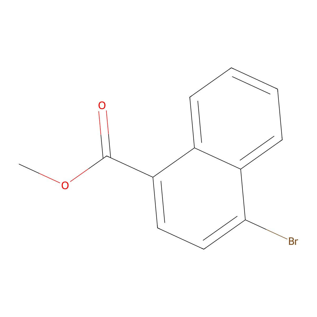 Methyl 4-bromo-1-naphthoate molecular structure, CAS 35615-97-5