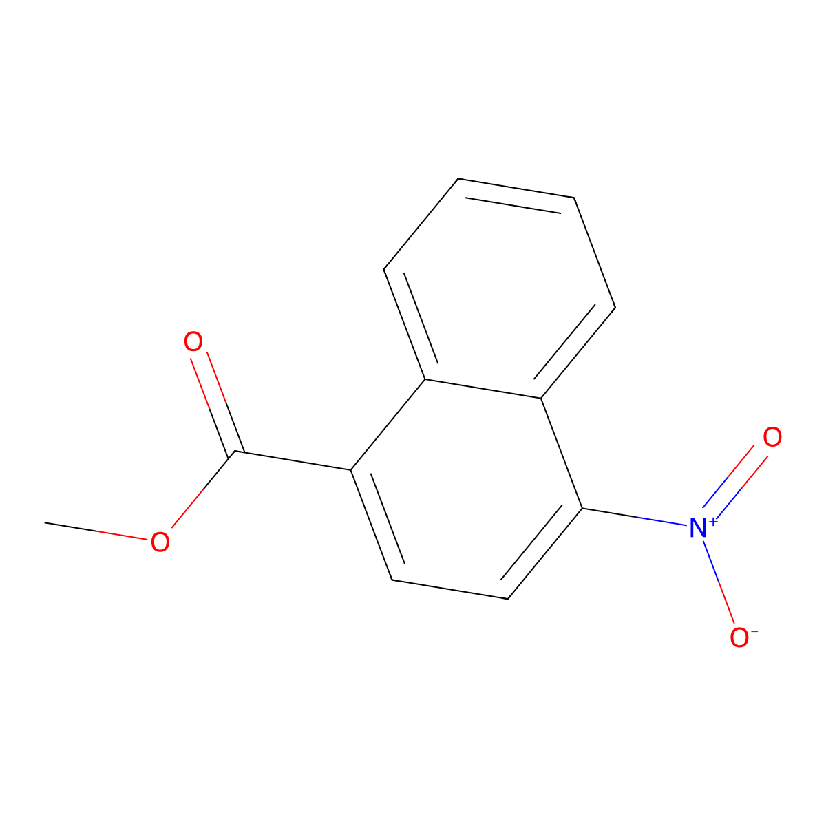 Methyl 4-nitro-1-naphthoate molecular structure, CAS 35616-00-3
