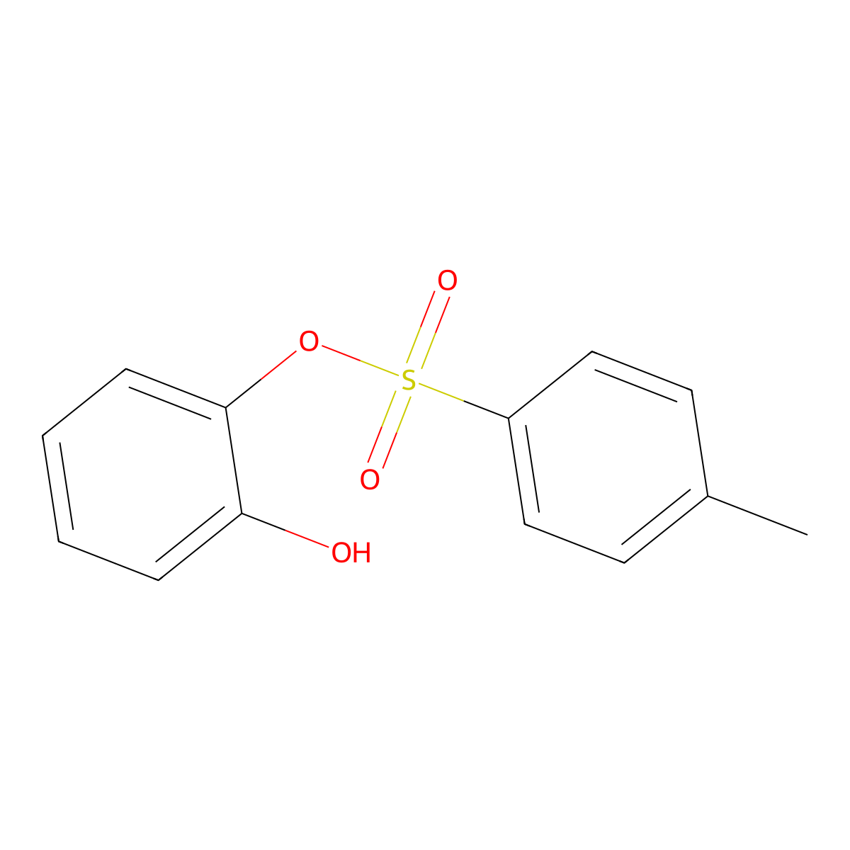 2-Hydroxyphenyl 4-methylbenzenesulfonate molecular structure, CAS 35616-01-4