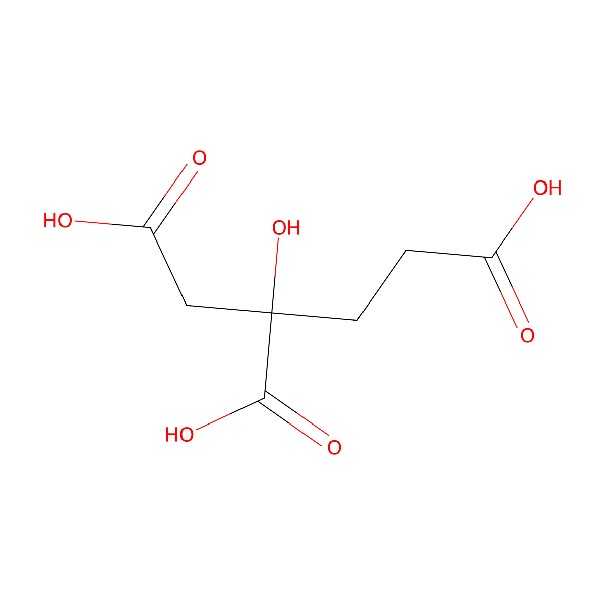 (+-)-Homocitric acid molecular structure, CAS 3562-74-1