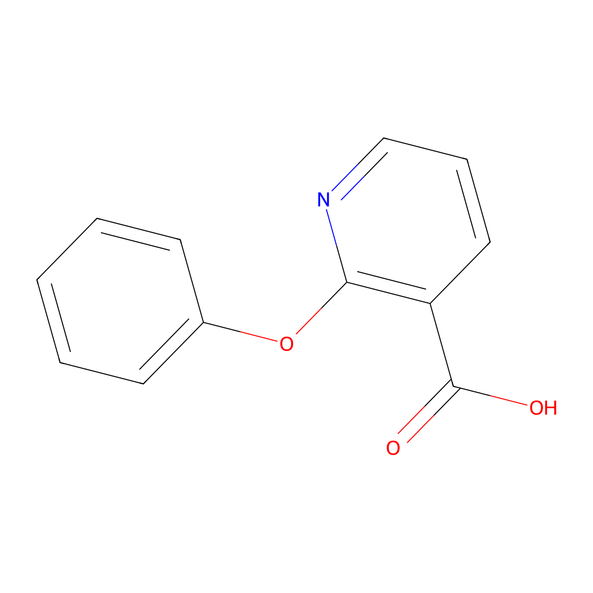 2-Phenoxynicotinic acid molecular structure, CAS 35620-71-4