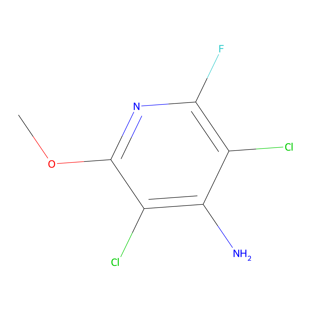 Fluroxypyr-2-methoxy molecular structure, CAS 35622-80-1