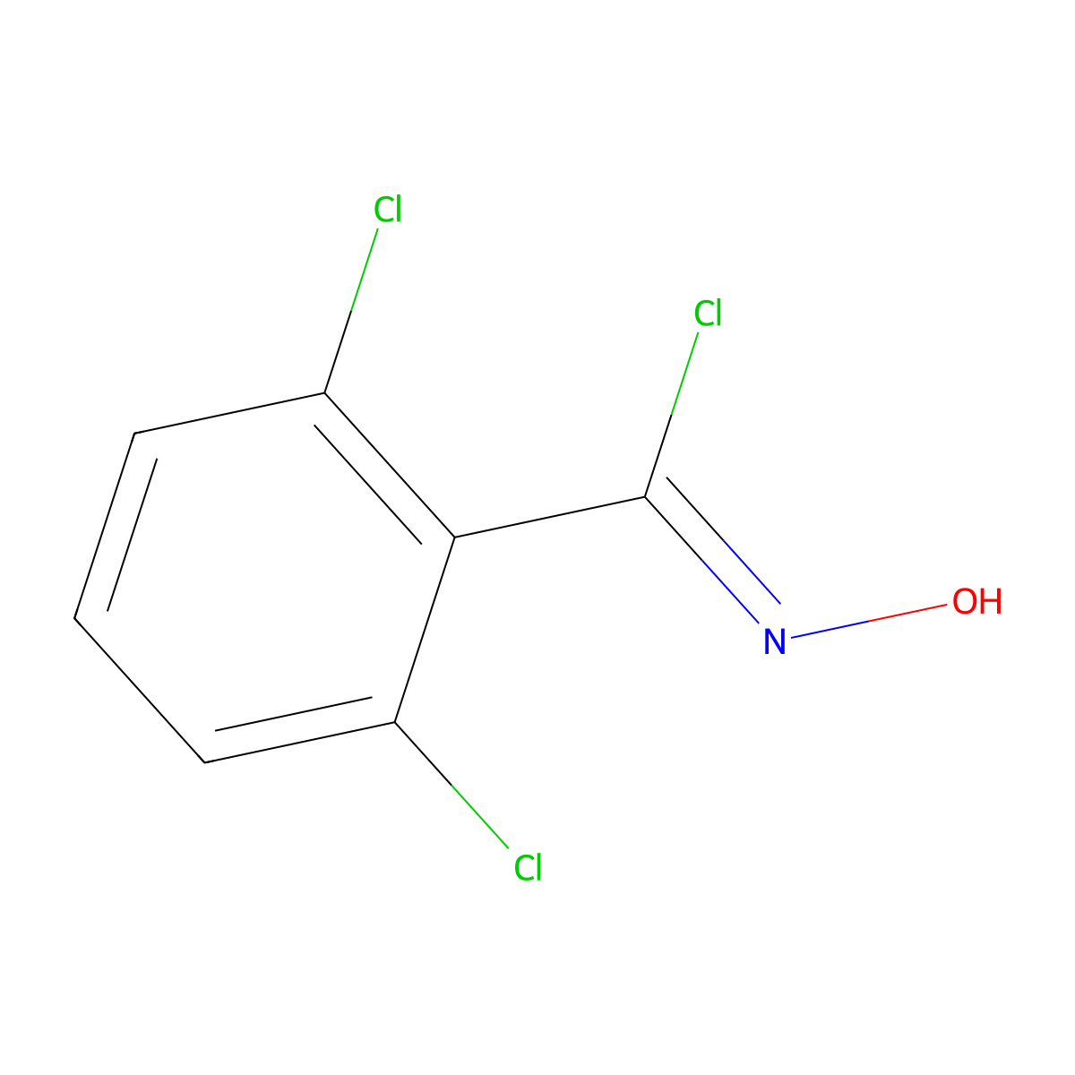 alpha,2,6-Trichlorobenzaldoxime molecular structure, CAS 35623-69-9