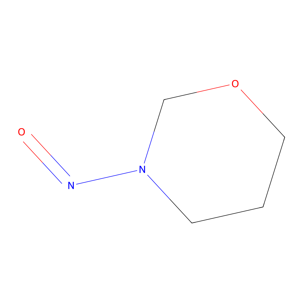 3-Nitrosotetrahydro-1,3-oxazine molecular structure, CAS 35627-29-3