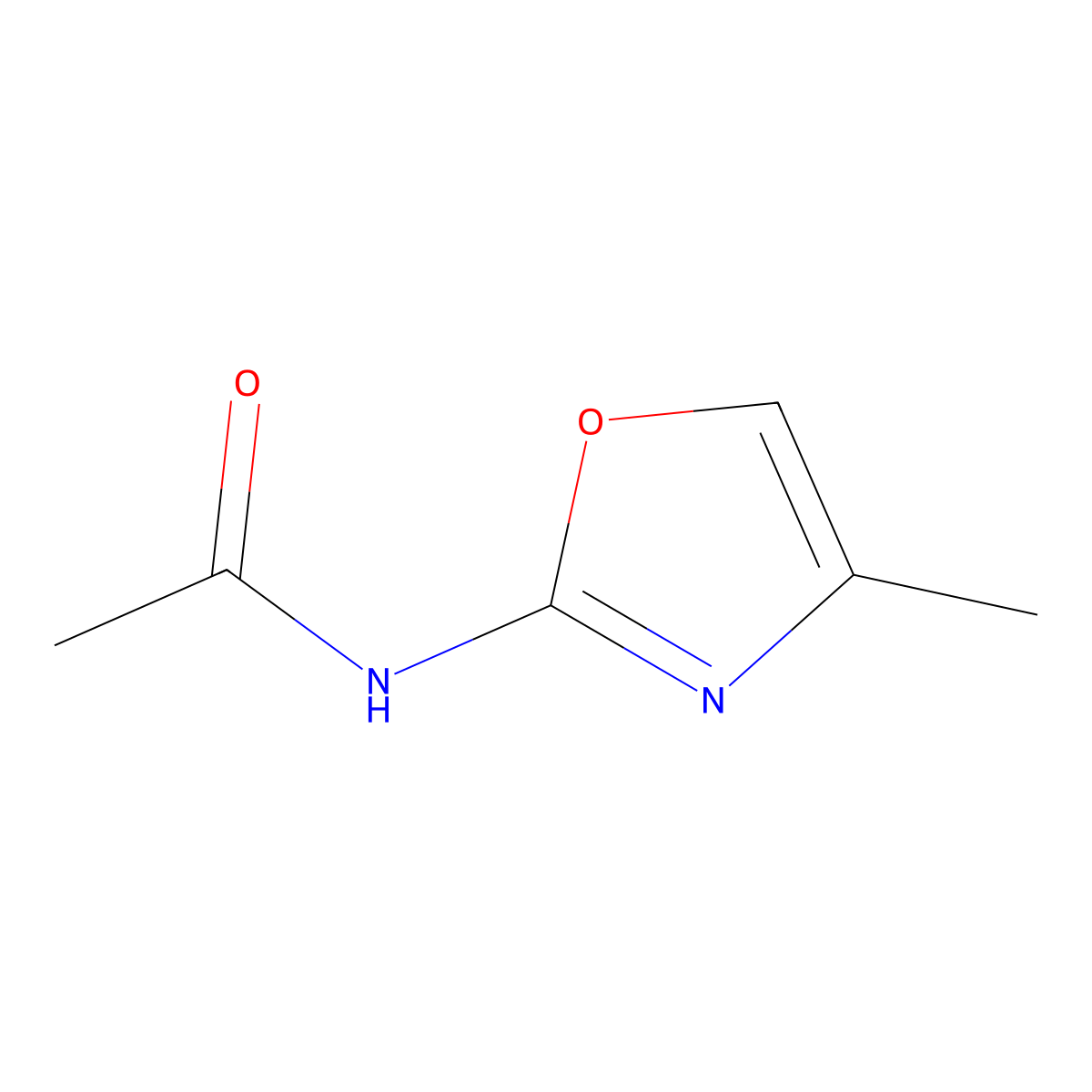 Acetamide, N-(4-methyl-2-oxazolyl) molecular structure, CAS 35629-36-8