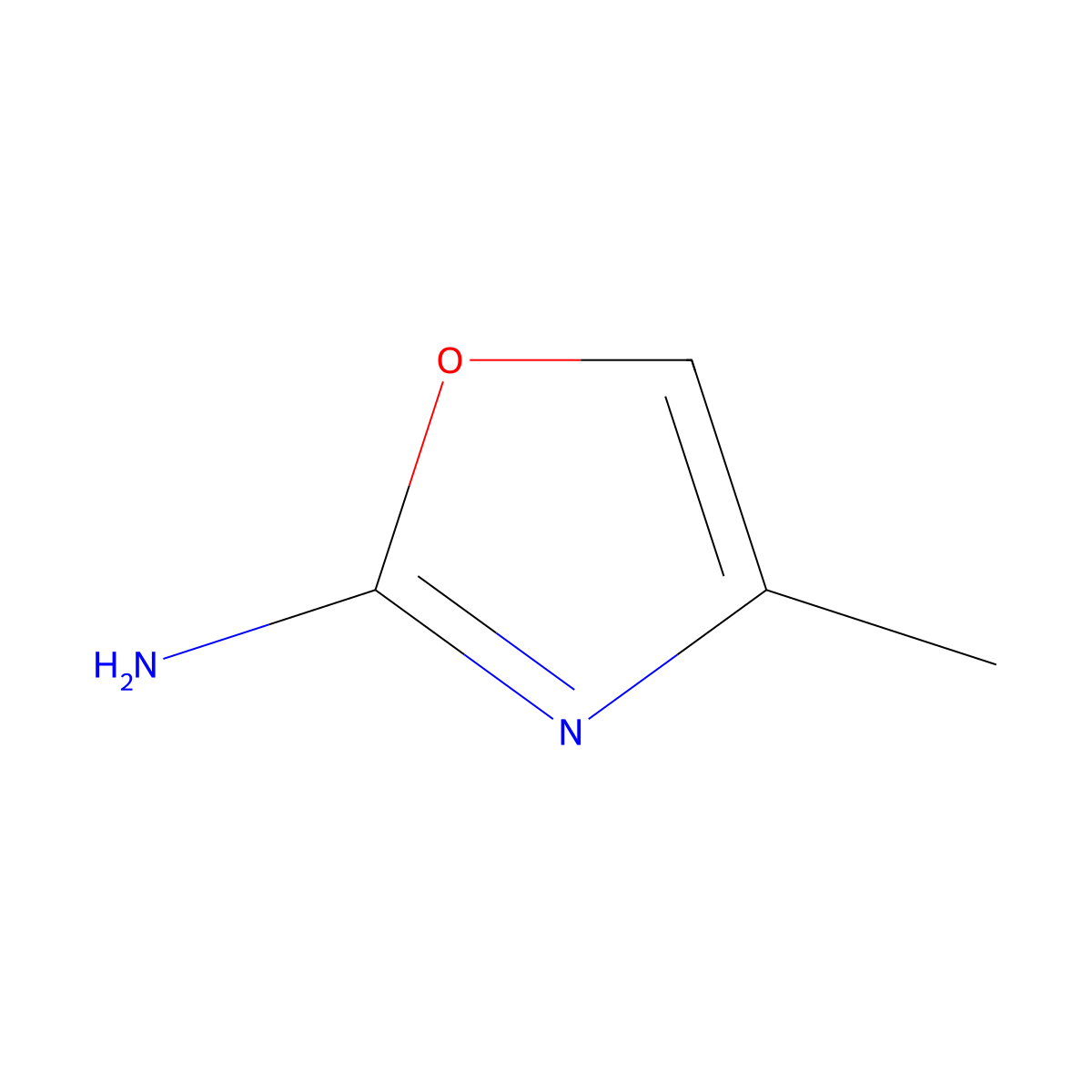 4-Methyloxazol-2-amine molecular structure, CAS 35629-70-0
