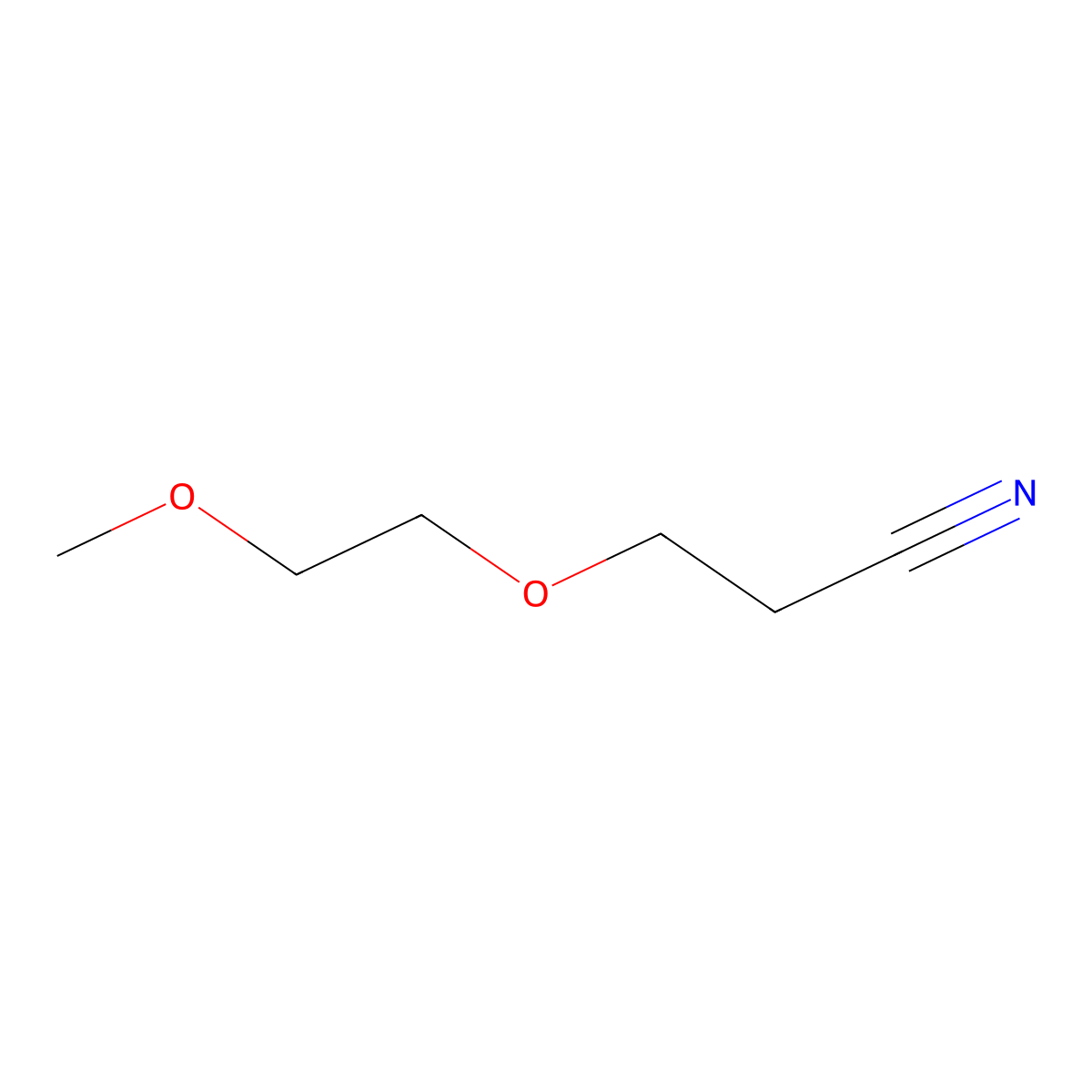 Propanenitrile, 3-(2-methoxyethoxy)- molecular structure, CAS 35633-50-2