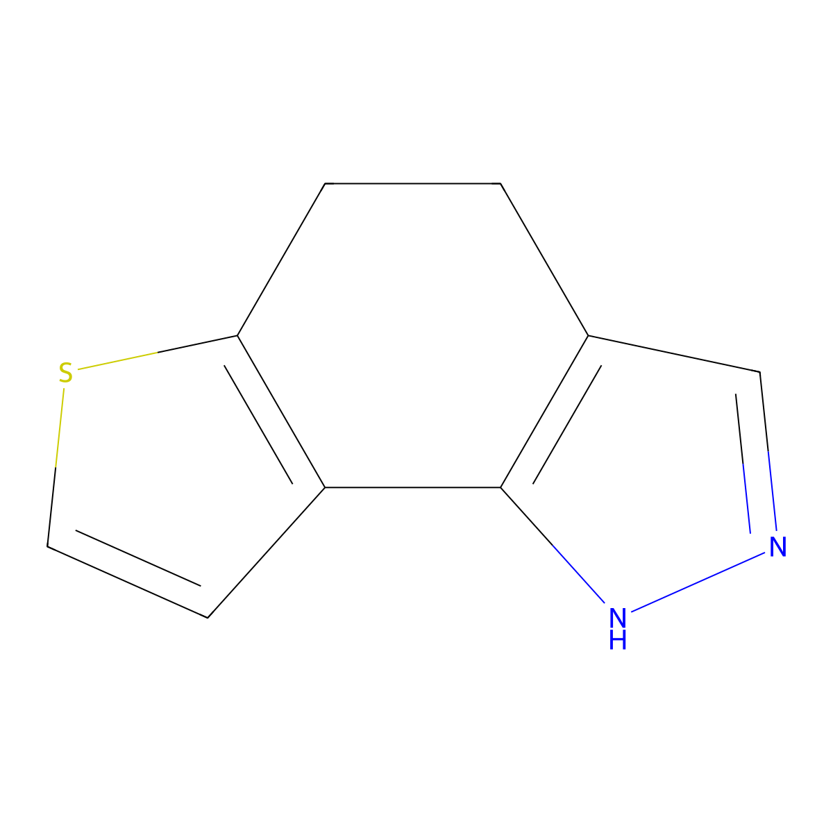 4,5-dihydro-1H-thieno[2,3-g]indazole molecular structure, CAS 35635-88-2