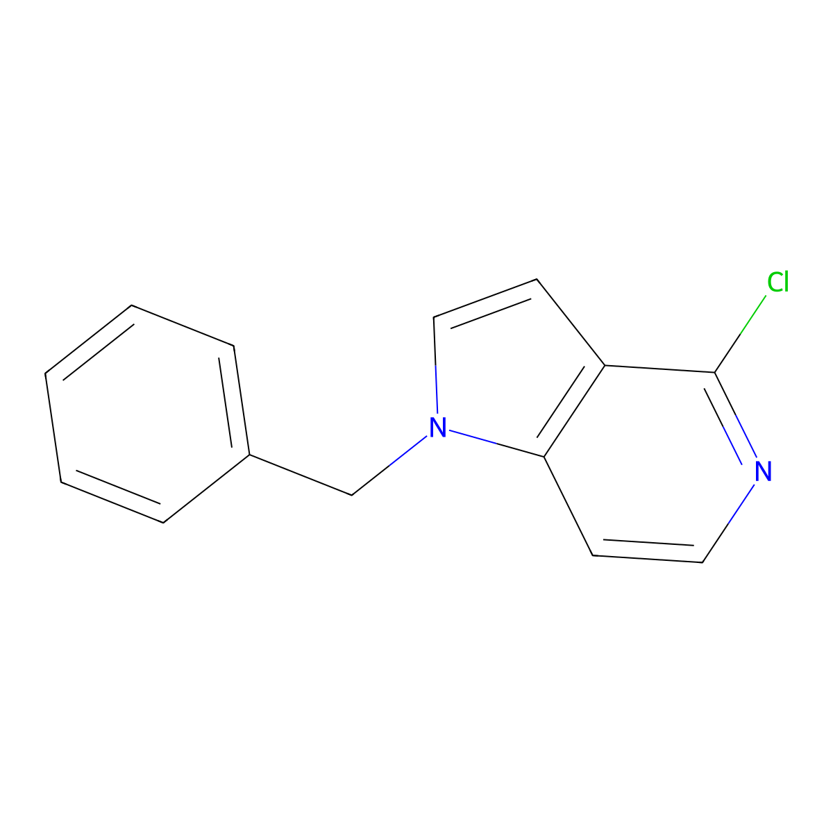 1-benzyl-4-chloro-1H-pyrrolo[3,2-c]pyridine molecular structure, CAS 35636-10-3
