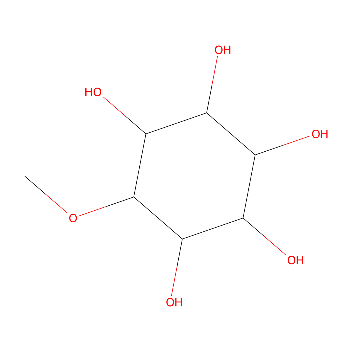 6-Methoxycyclohexane-1,2,3,4,5-Pentol molecular structure, CAS 3564-07-6
