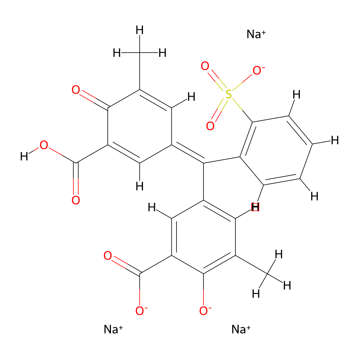 Eriochrome Cyanine R molecular structure, CAS 3564-18-9