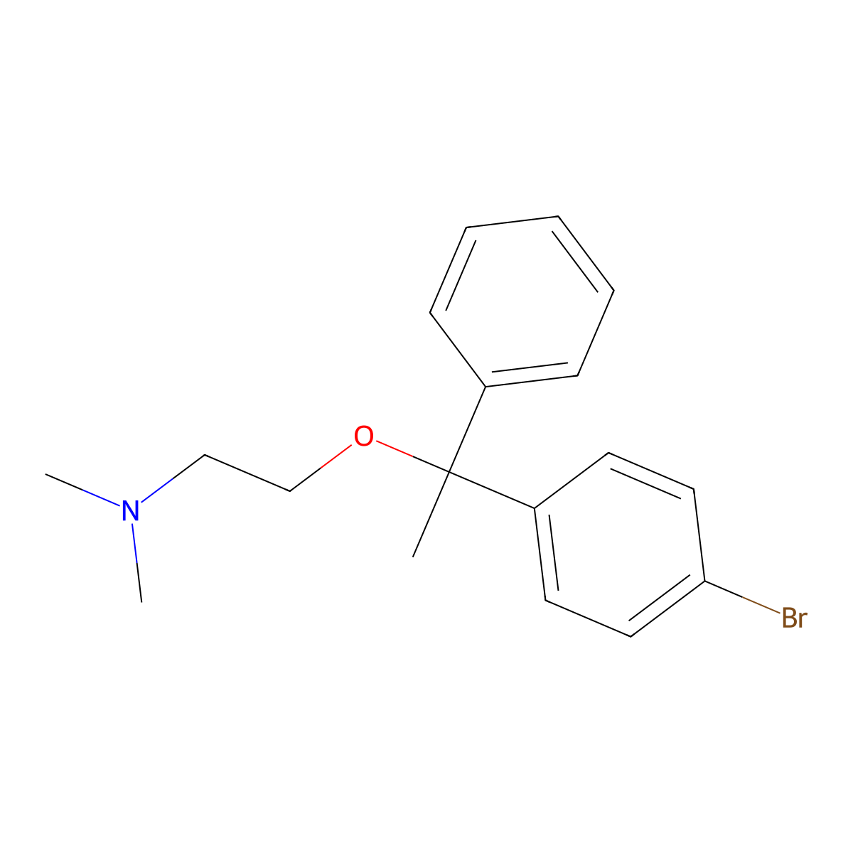 Embramine molecular structure, CAS 3565-72-8