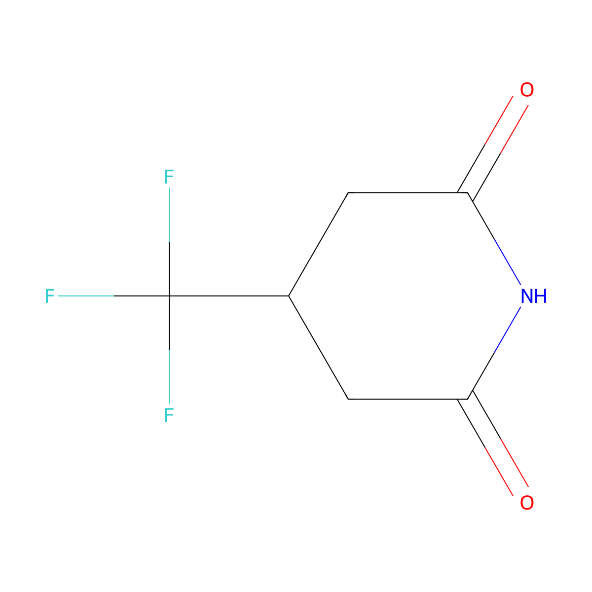 4-(Trifluoromethyl)-2,6-piperidinedione molecular structure, CAS 356518-29-1