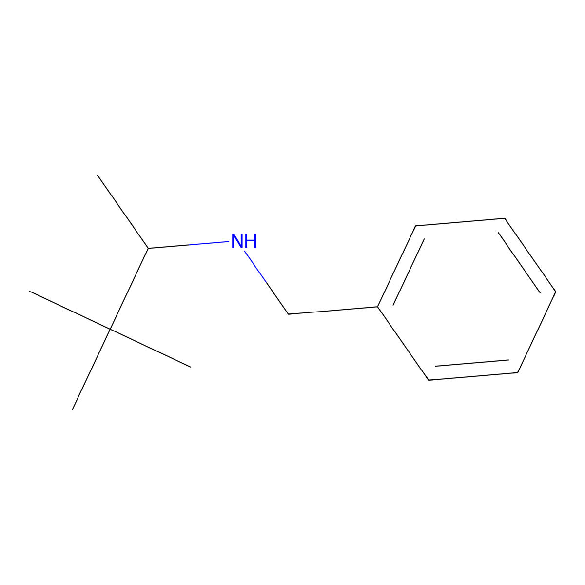 Benzyl(3,3-dimethylbutan-2-yl)amine molecular structure, CAS 356518-60-0