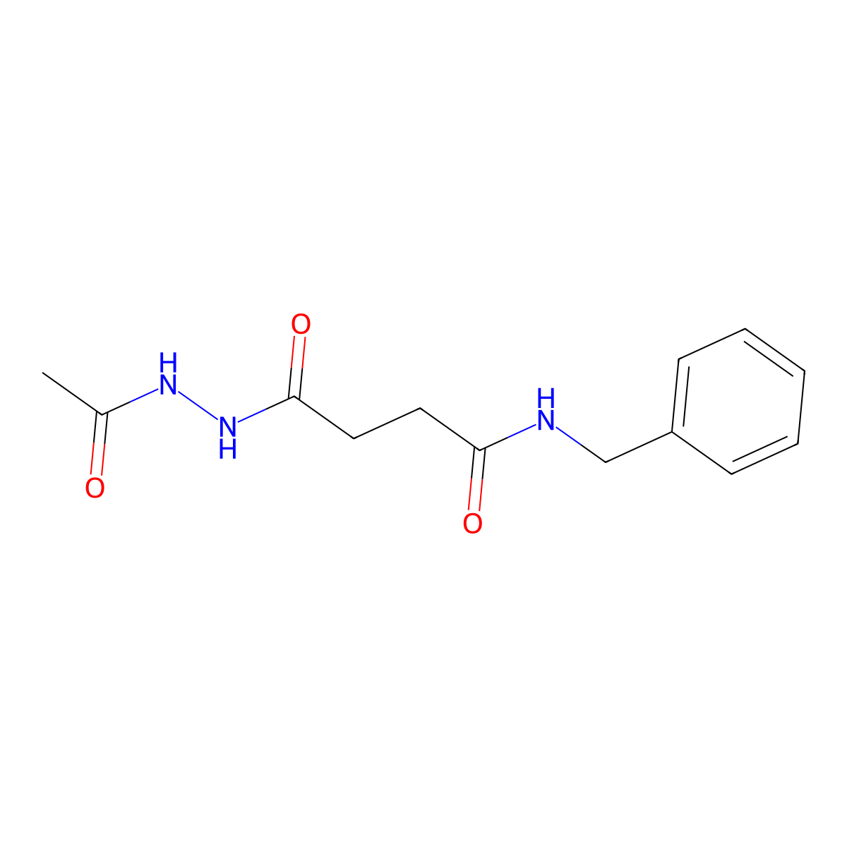 4-(2-acetylhydrazinyl)-N-benzyl-4-oxobutanamide molecular structure, CAS 356524-97-5